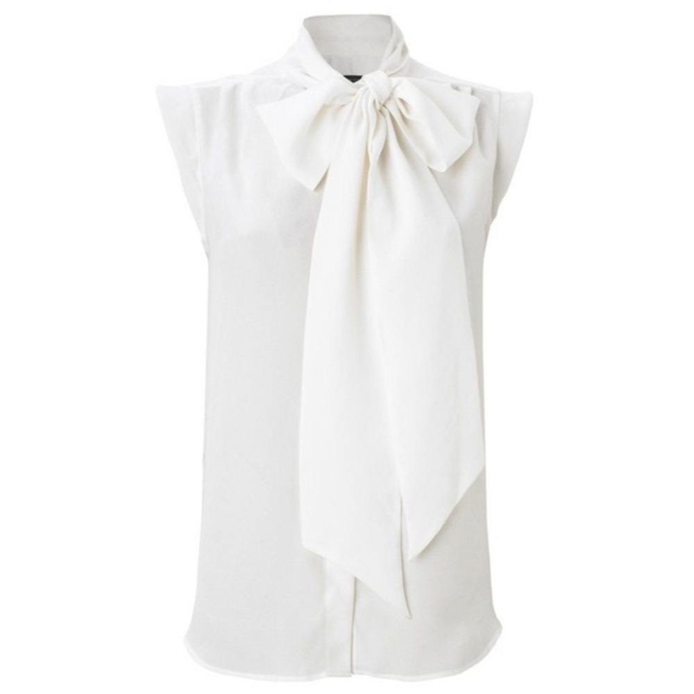 French Connection Tie Front Sleeves Blouse size 2